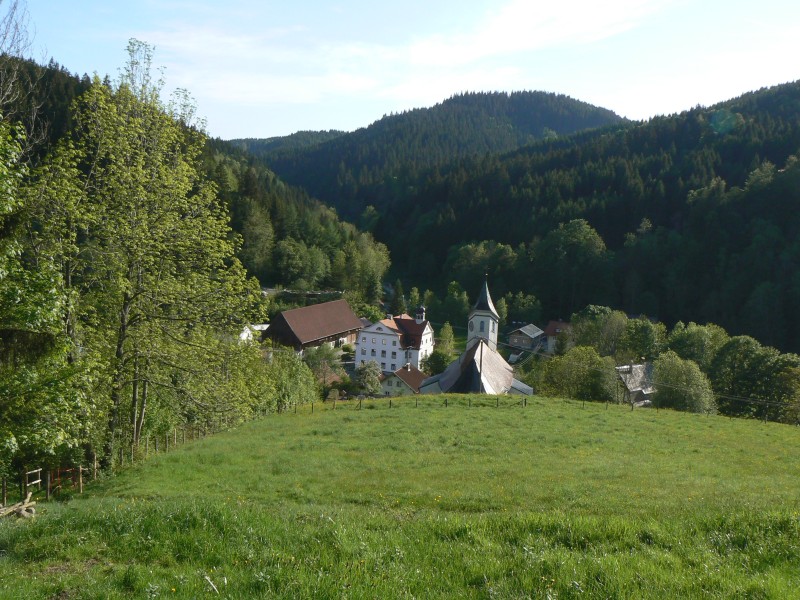 Blick auf Haus Tanne und Remise